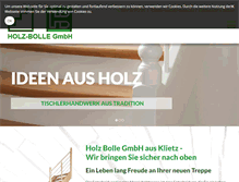 Tablet Screenshot of holz-bolle.de